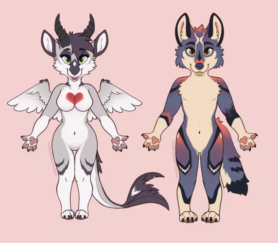 Used my chibi base as a reference to make my husbands and they’re SO CUTE together by littlenoodledragon
