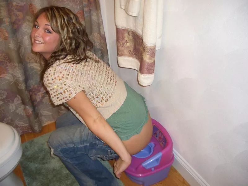 Using a child's potty posted by CatpainTpyos