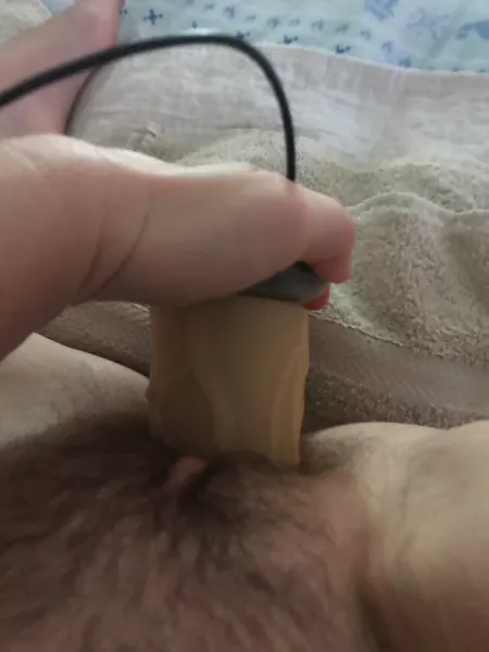 Using my big toy by cockteasingslut