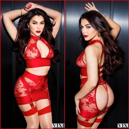 Valentina Nappi looking stunning in red by pointed-outt