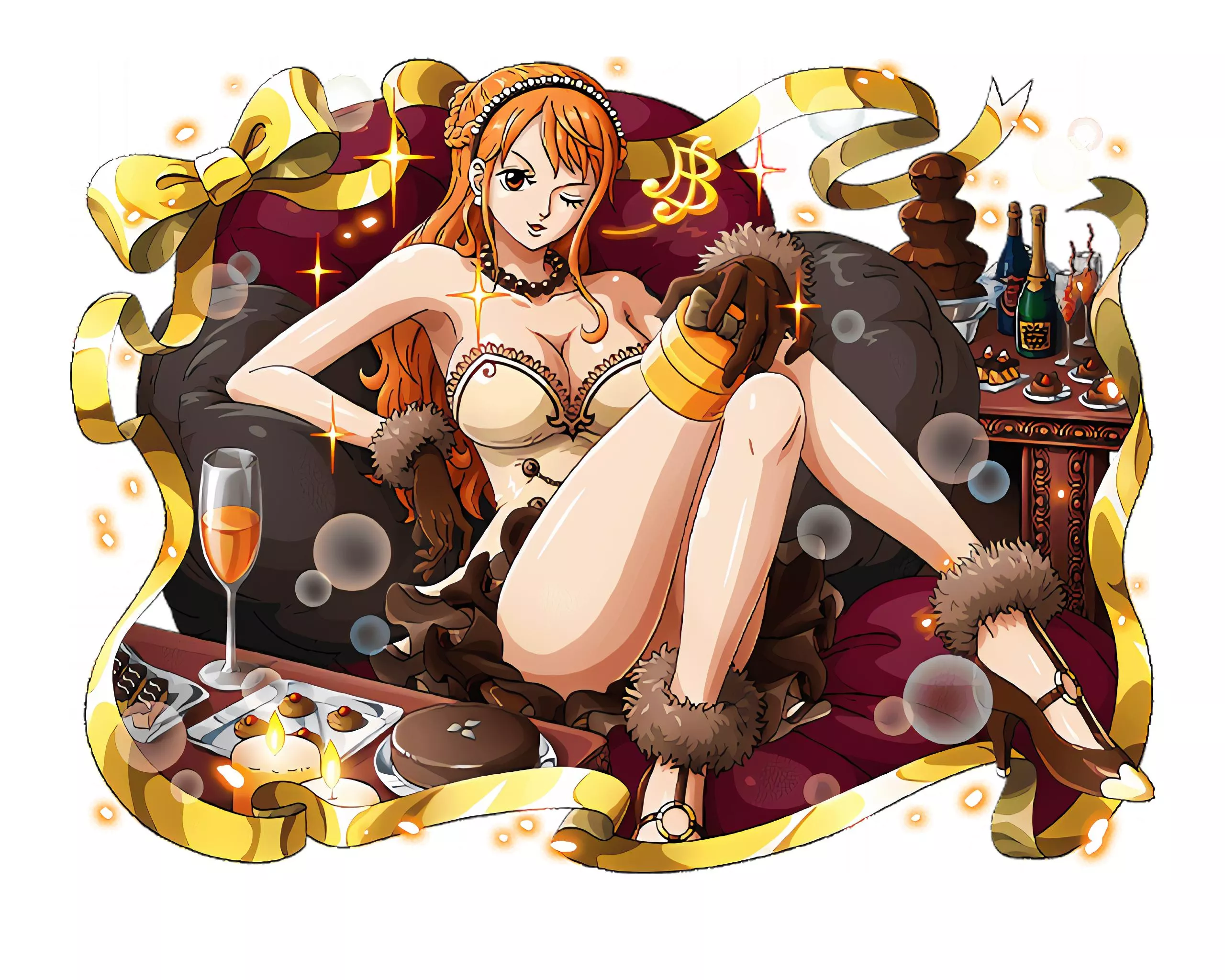 Valentine's Day Nami 💕🧡💖 (One Piece Treasure Cruise) posted by MeDahMann
