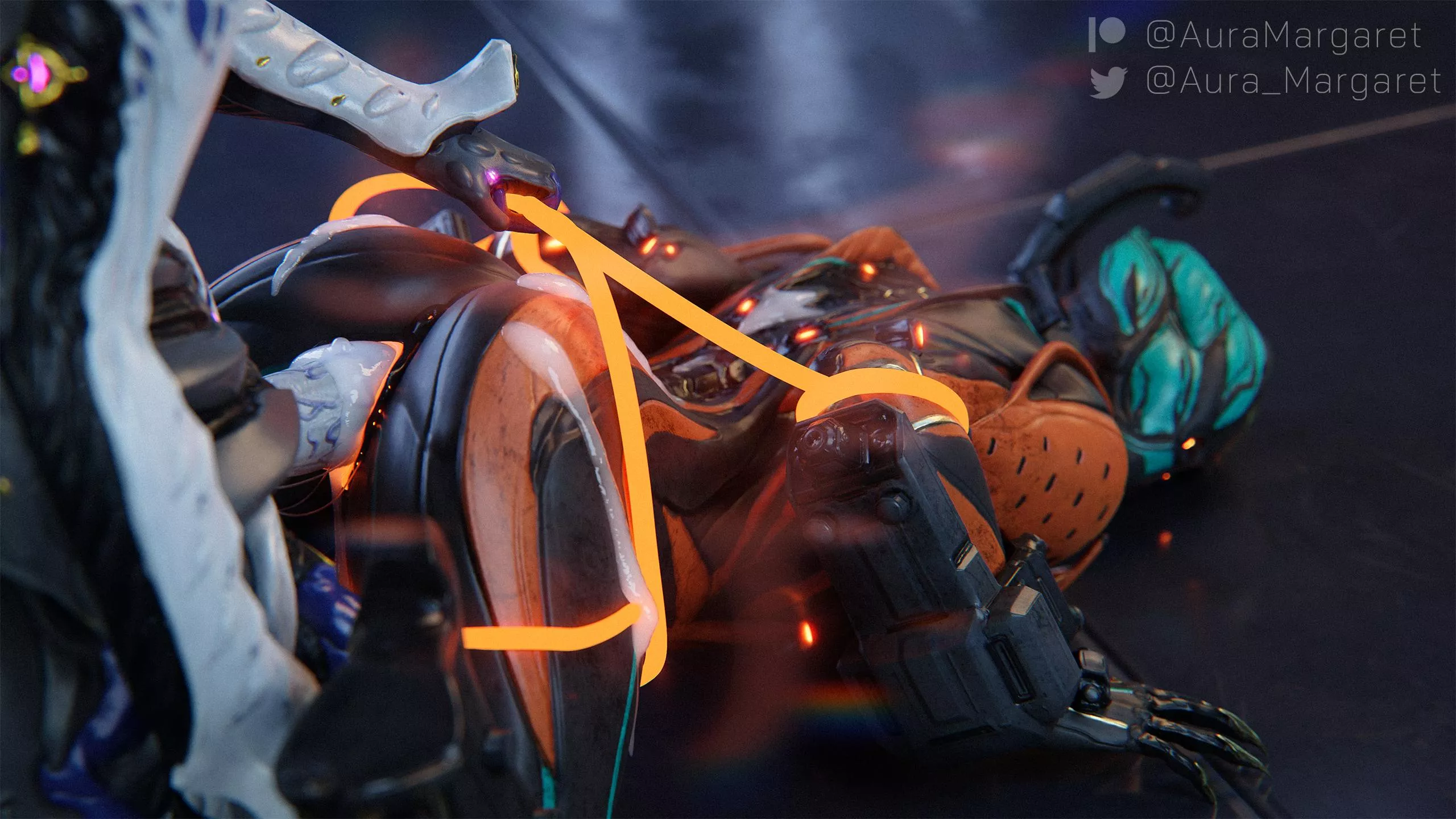 [Valkyr] [Saryn Prime] (Futa) - How to train your kitten posted by AuraMargaret