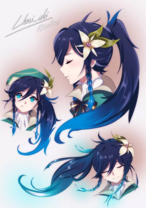 Venti with long hair. I repeat. Venti with long hair by pedoro_pedoro