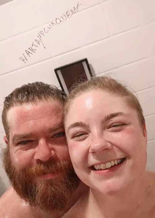 Verification pic 36MDom/26FQuean. OKC OK. Just a fun shower pic this morning. by ArtandCukquean