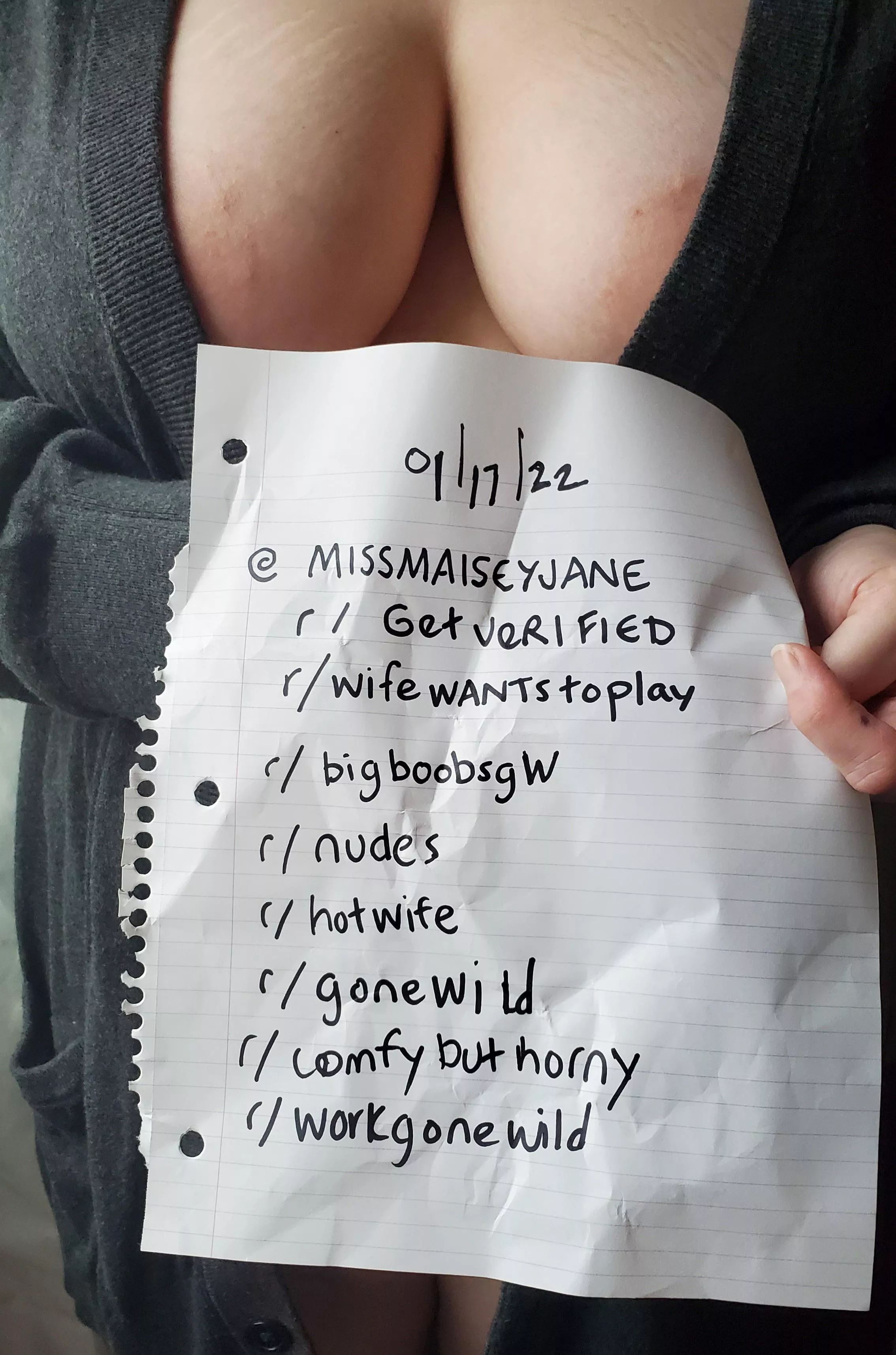 Verifying posted by missmaiseyjane