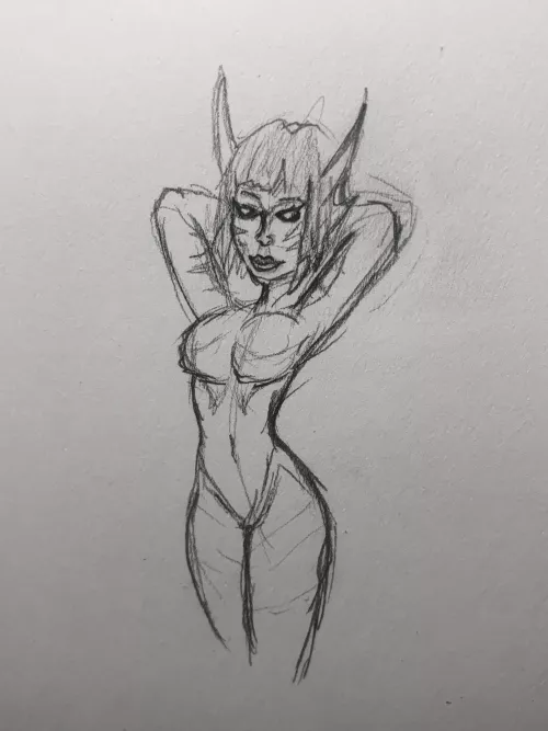 Very mediocre just wanted to draw the fish lady by FrankFearsome