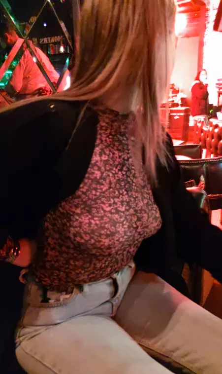 Very mild for here, but going practically topless is, I think, very risky of her. What would you do if you saw her? by burningscientist