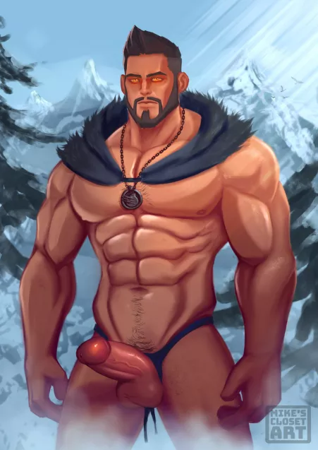 Vesemir fears no cold :) by Eranikus89