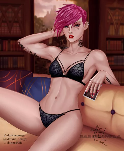 VI FROM ARCANE WITH A SWEET LINGIERE (darkusomega) by darkusomegaa