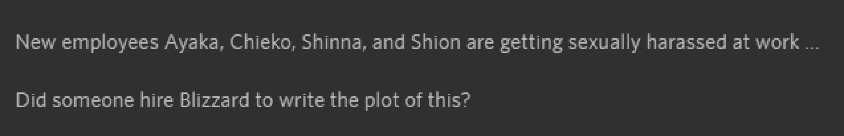 video description on a hanime video. its hilarious by coffee_supporte