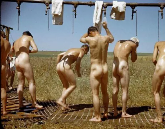 “Vintage military showers” … by neilfromsydney2003