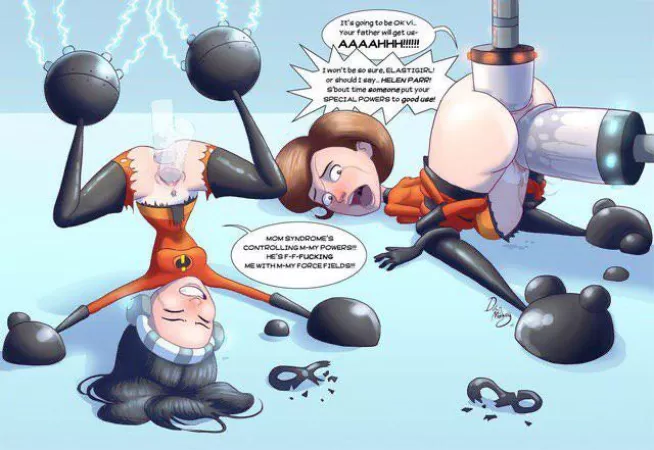 Violet and Elastigirl by A_random_bunghole