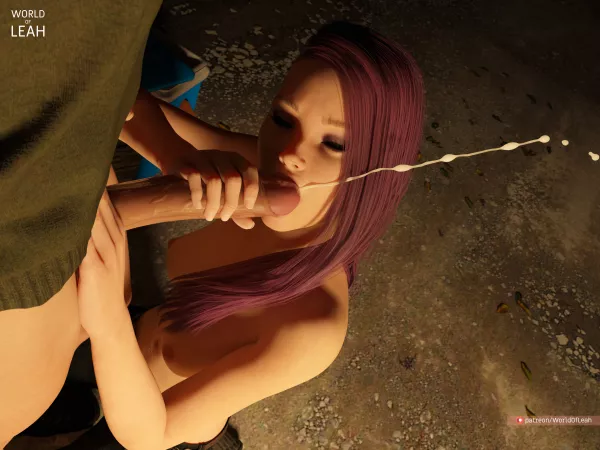 Violet making her boyfriend cum in the woods [WorldOfLeah] by WorldOfLeah