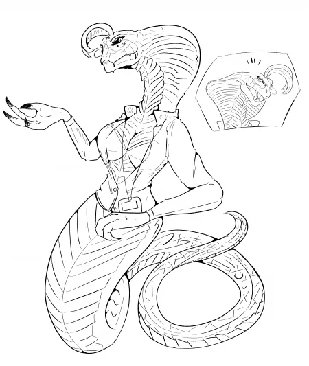 viper drawing by furry_BB