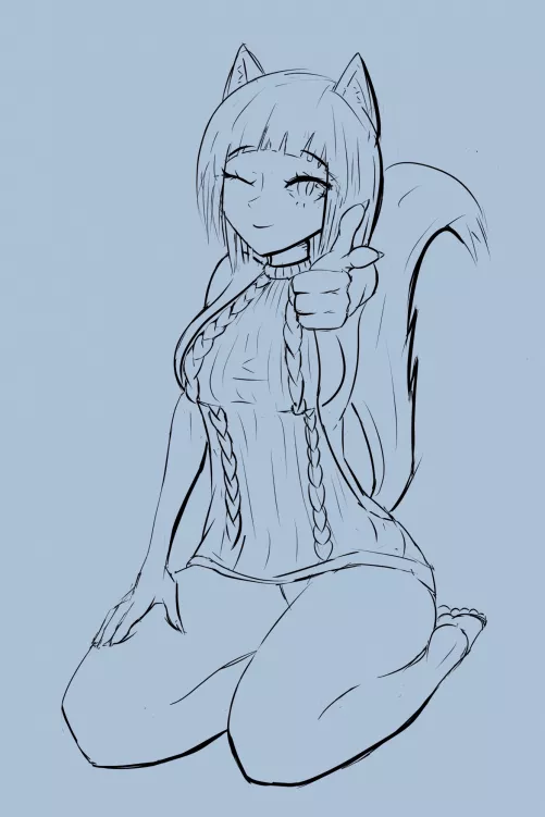 Virgin killer wolf girl sketch by 343CheekyBuns