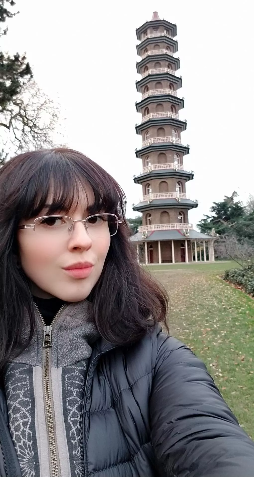 Visiting the pagoda at Kew Gardens, London posted by larkinlovexxx