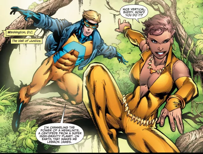 Vixen and Animal Man [Justice League of America v.2 #27] by AlohaWarrior35