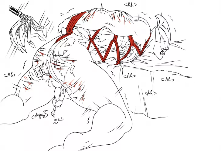 Void being punished because of his failed Chrono by depressionismypassio