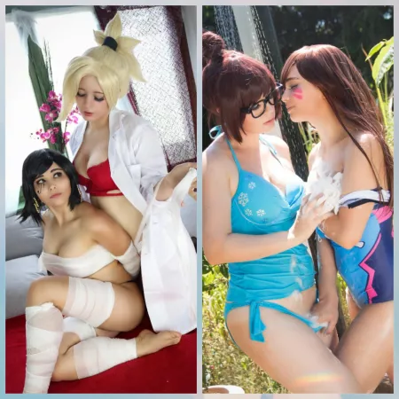 Vote for the better couple: Mercy and Pharah or Mei and D.Va? (By Lysande and Gunaretta) by LysandeArts