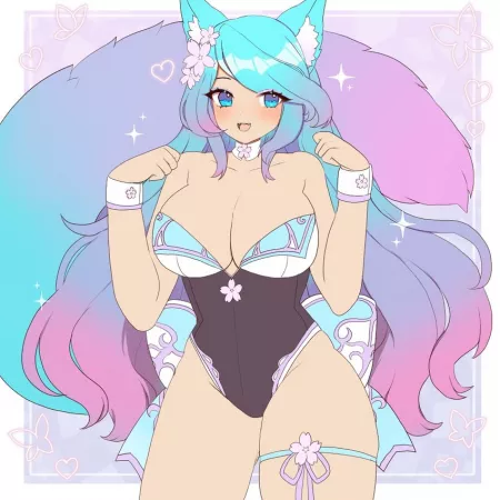 [Vshojo] Silvervale with the thicc bunny outfit by [deleted]