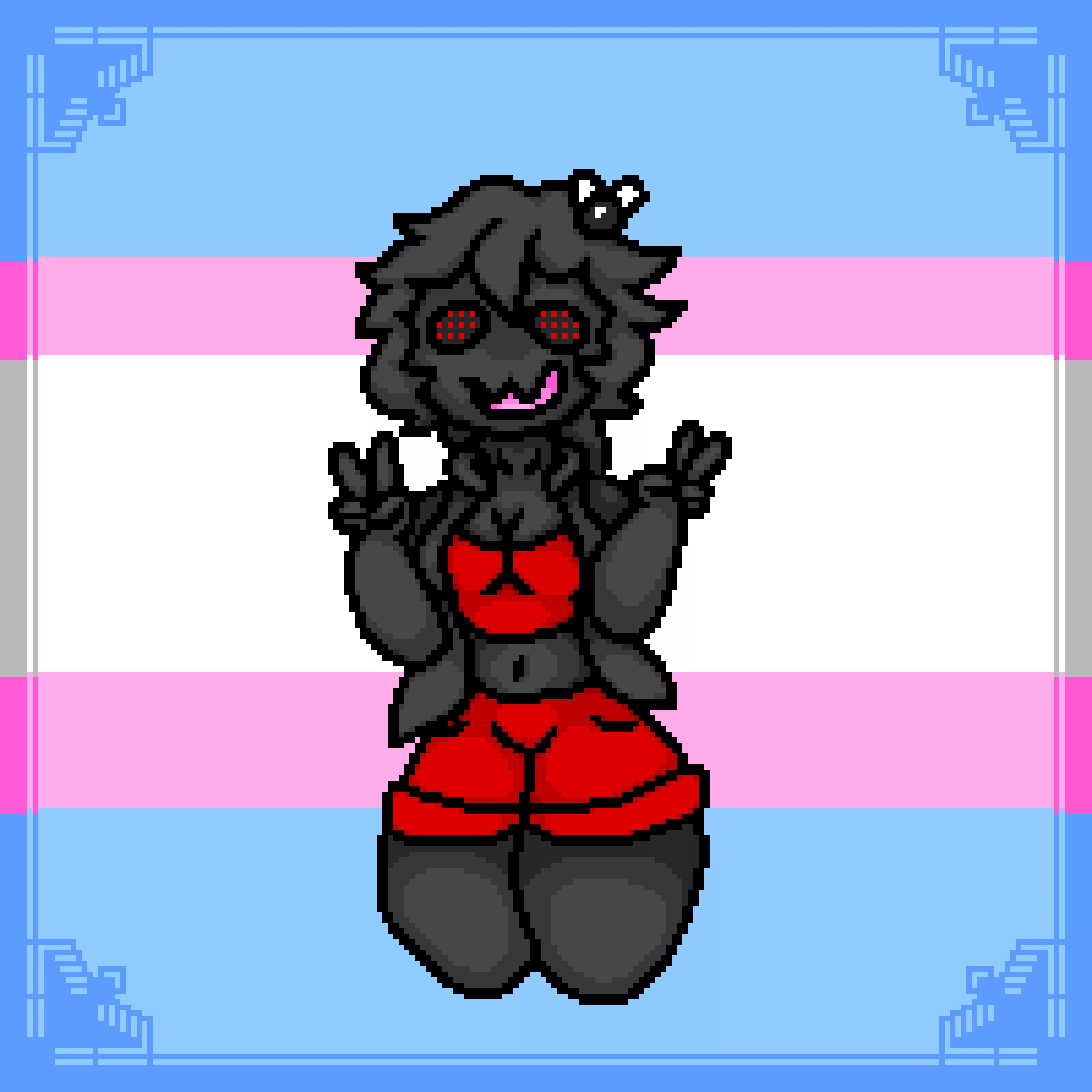 Waifu Beelzebub back at it again with another redesign. posted by PurplePixelart