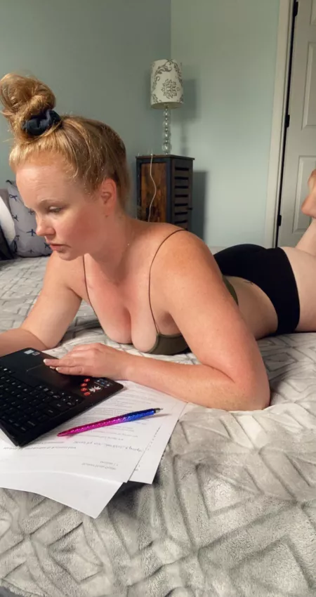 Waited until the last moment to finish my classes this week. by Gingette-Fire