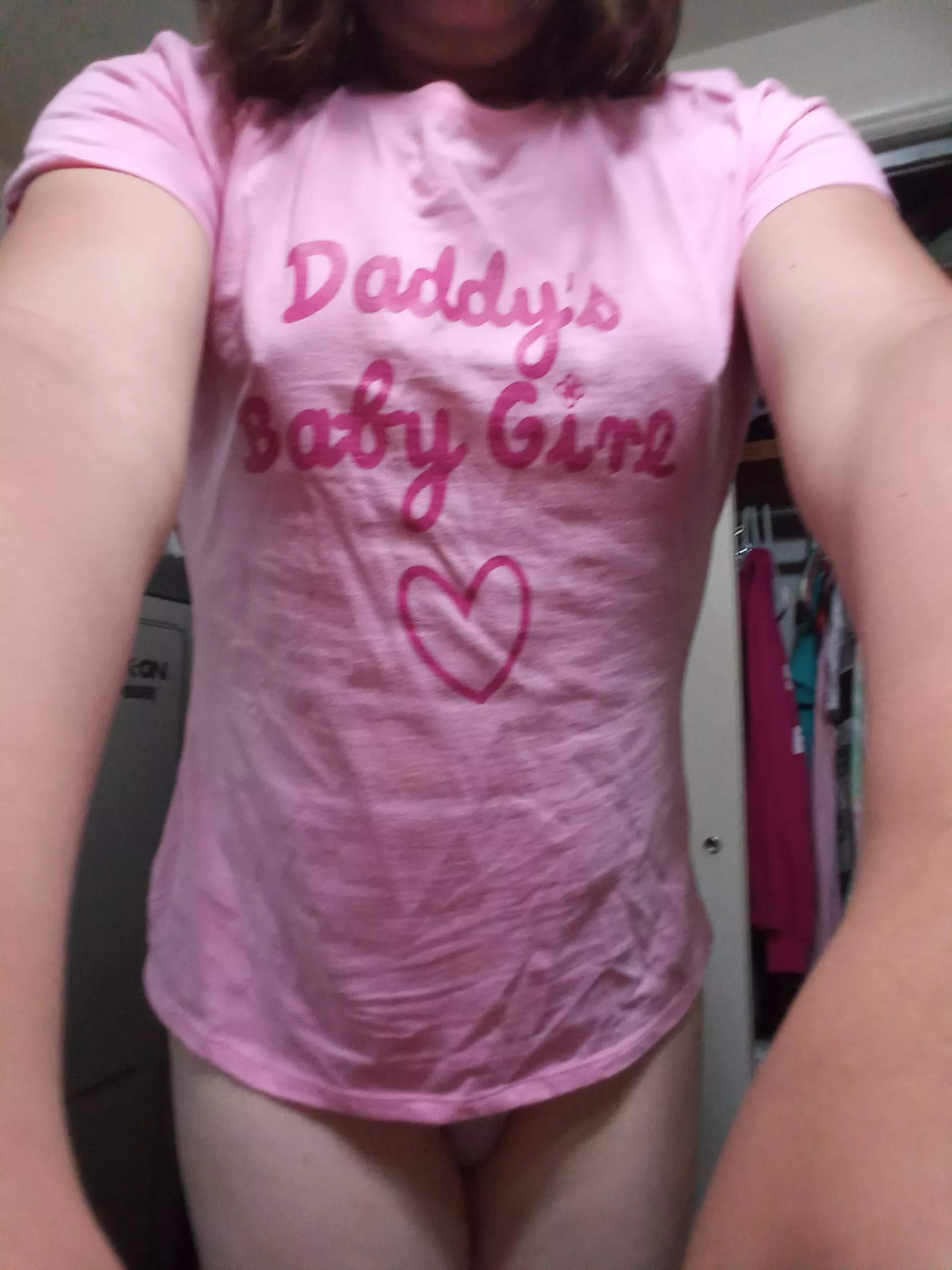Waiting for daddy to come home! Do you think he'll like this? posted by NaughtyGirlLilly