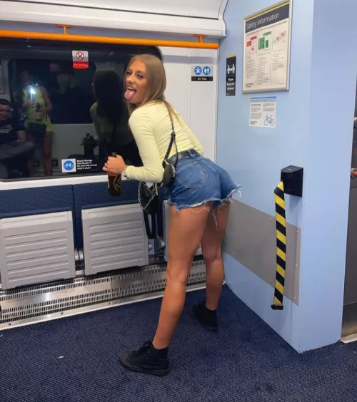 Waiting for her train by betaboy97