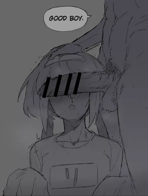 waiting for his treat by Anghel_XD