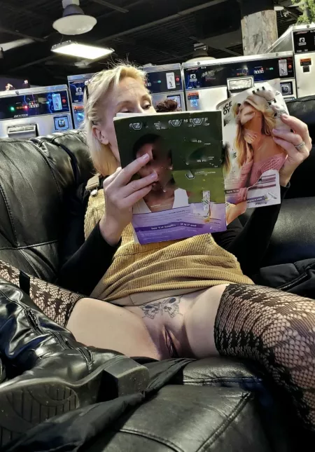 Waiting for laundry to dry...my cunt stays WET 🍑😈 by FantasyMilf67