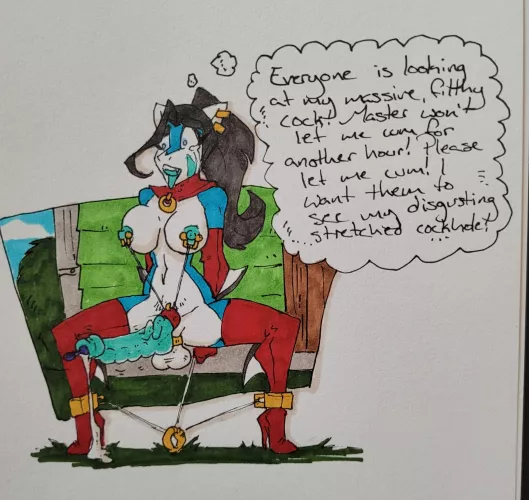 Waiting for Master [H] (OC) by Tropical_Zeffa