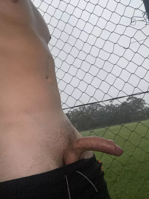 Waiting for the coach to let me on the field. Want people to try out my set of soccer balls and something else 😊👅 by Chxll224