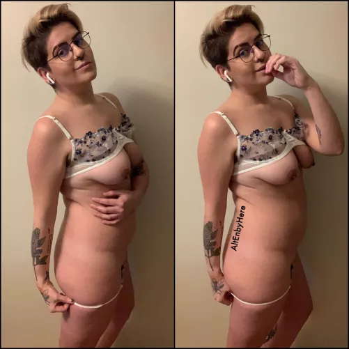 Waiting for you to slide these panties off 😈 by AltEnbyHere