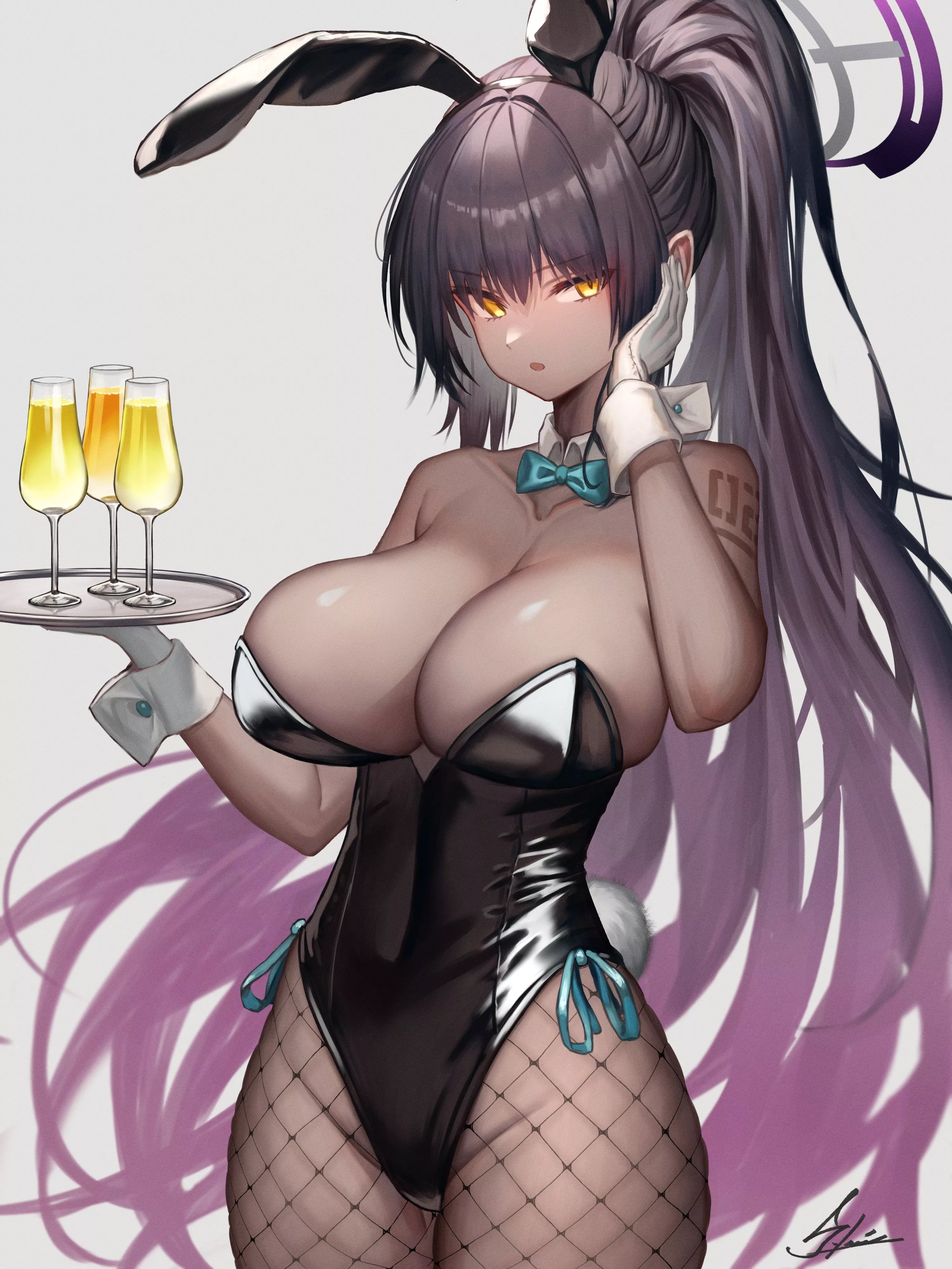 Waitress Bunny Karin [Blue Archive] posted by CheetahSperm18