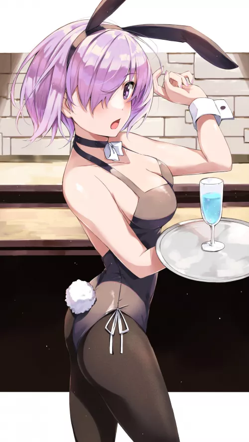 Waitress Bunny Mashu [F/GO] by ArcticPlush11
