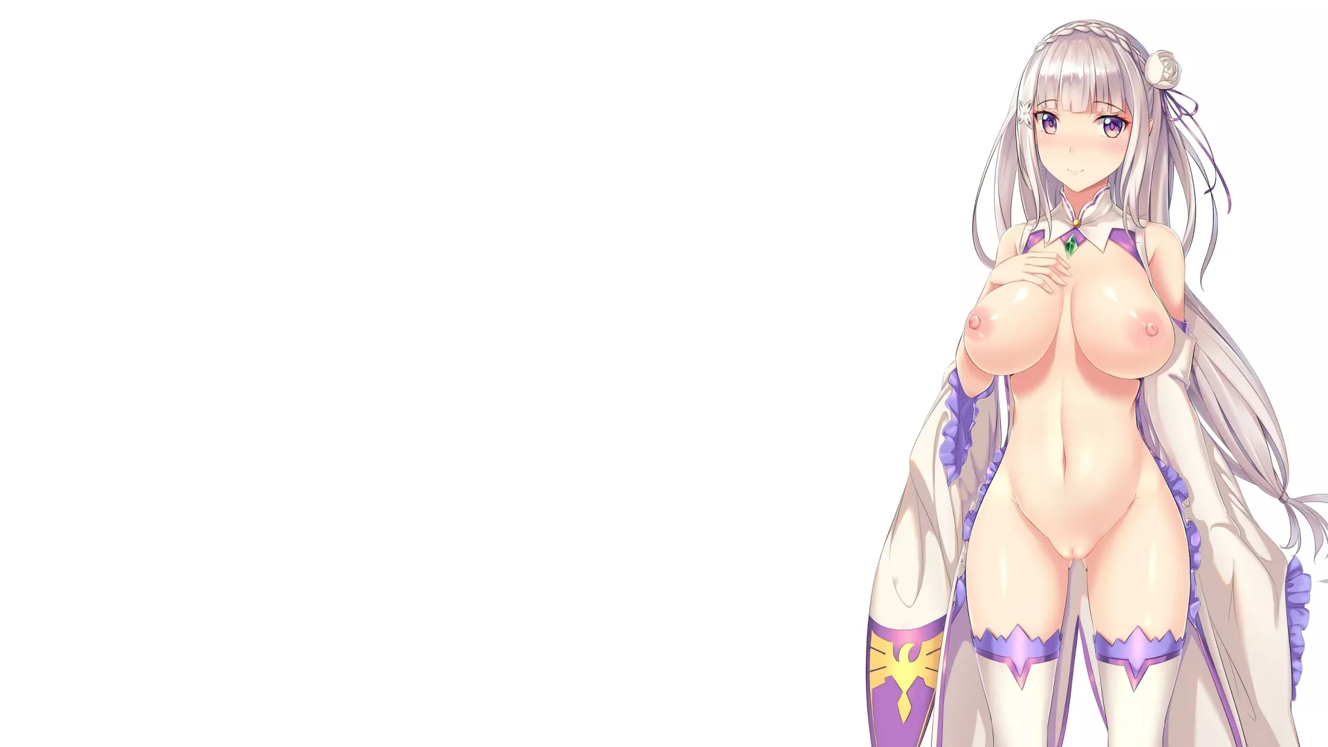 [Wallpaper] Emilia from Re:Zero kara Hajimeru Isekai Seikatsu posted by WarmaidenSecret