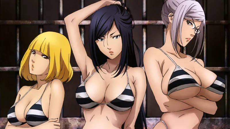 [Wallpaper] Hana, Mari and Meiko from Prison School by WarmaidenSecret