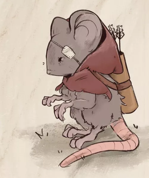 Wandering / adventuring mouse (art by me) by lemur8182698