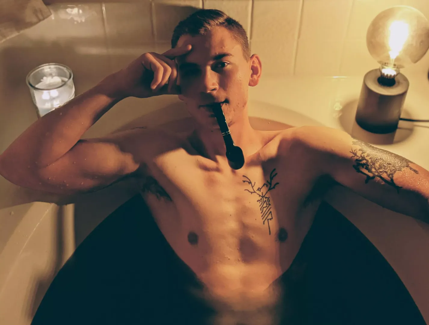 Wanna cum in? the water is great. posted by CKandAK