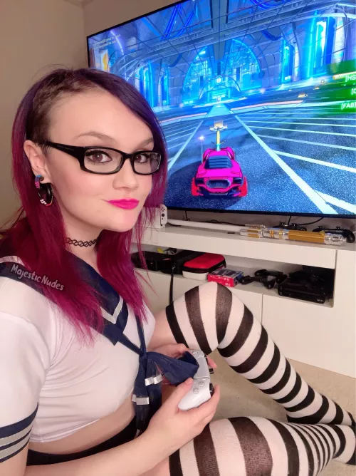 Wanna go vroom in some rocket cars with me? by MajesticNudes