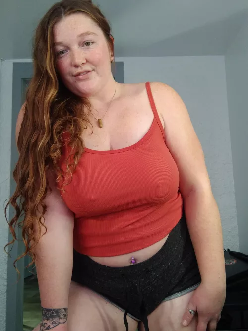 Wanna help me out of my top, then you can find the hidden freckles 😜 by pussiesncream