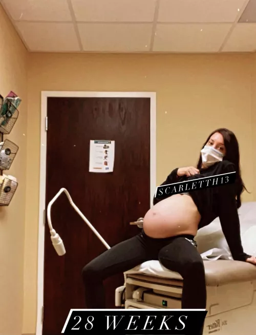 Wanna play doctor? 😈 28 weeks with my 3rd by 13ScarlettH