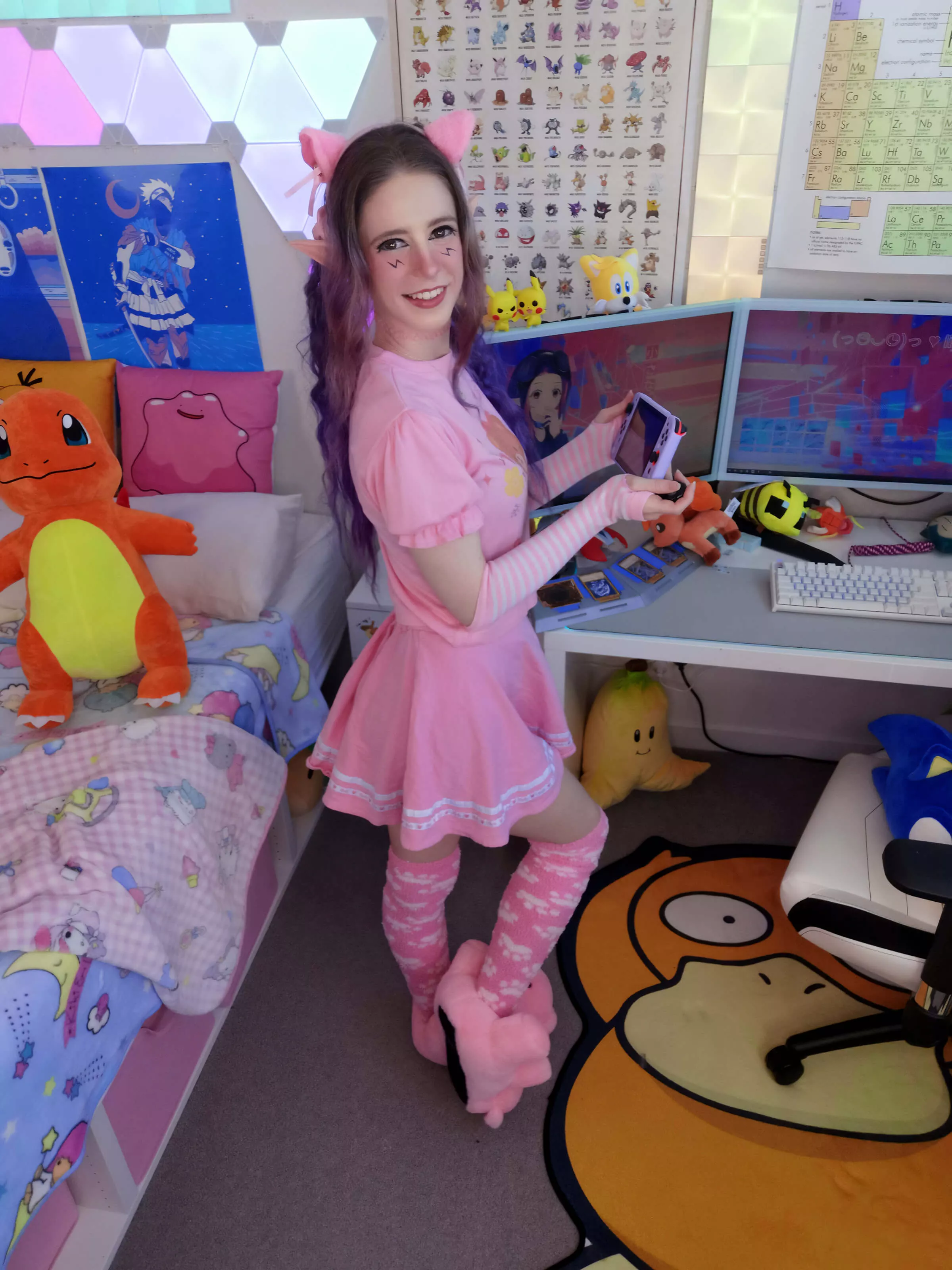 wanna play on the switch with me? 🥰💖 posted by lilfakegamer