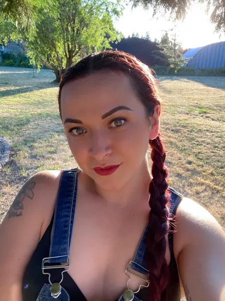 Wanna pull on my braids instead of doing yard work? ;) by xoxo_secretphoenix