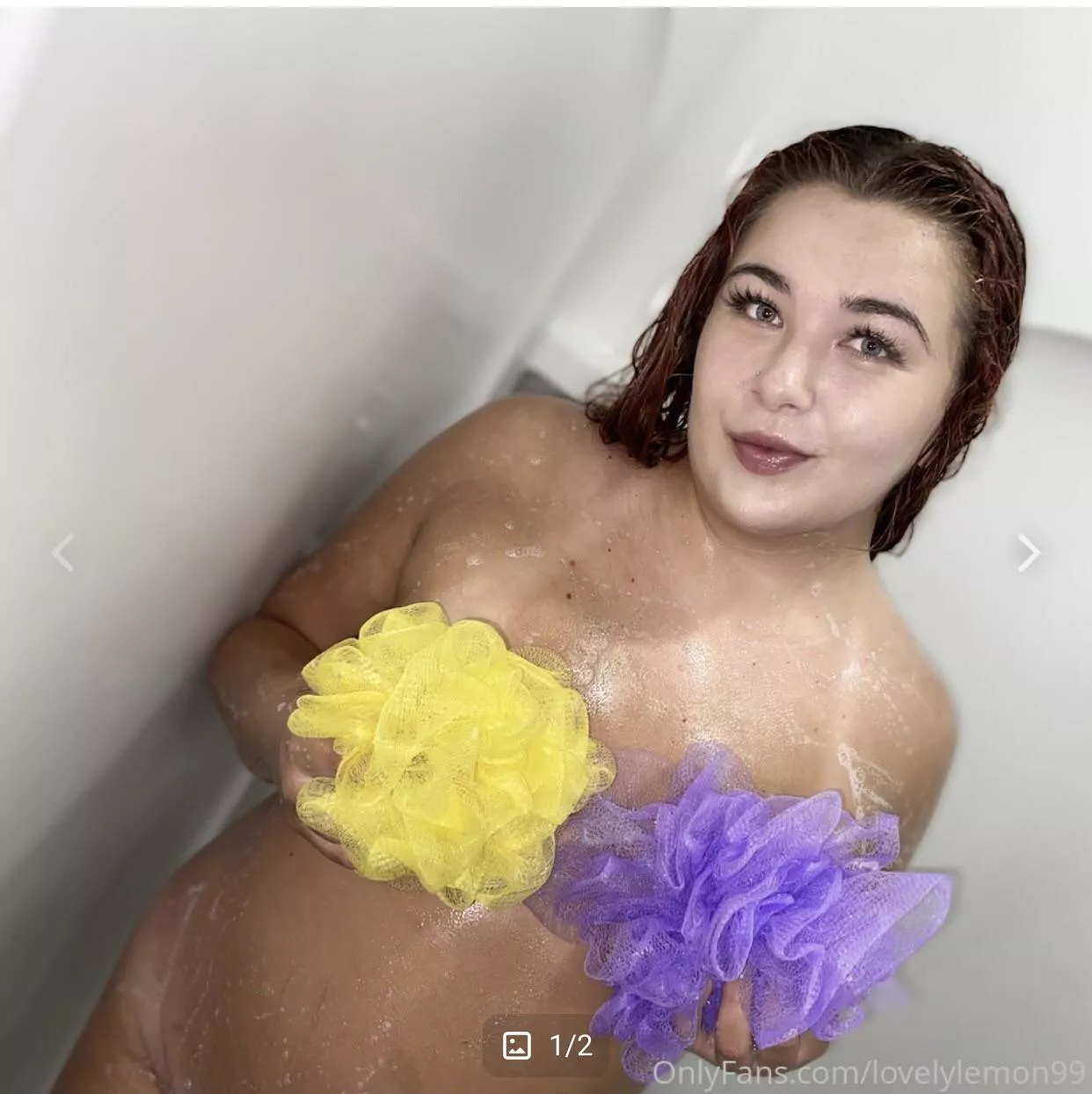 Wanna see me take the loofahs off?🤤 look in the comments link for FREE🥰 posted by Lovelylemon999