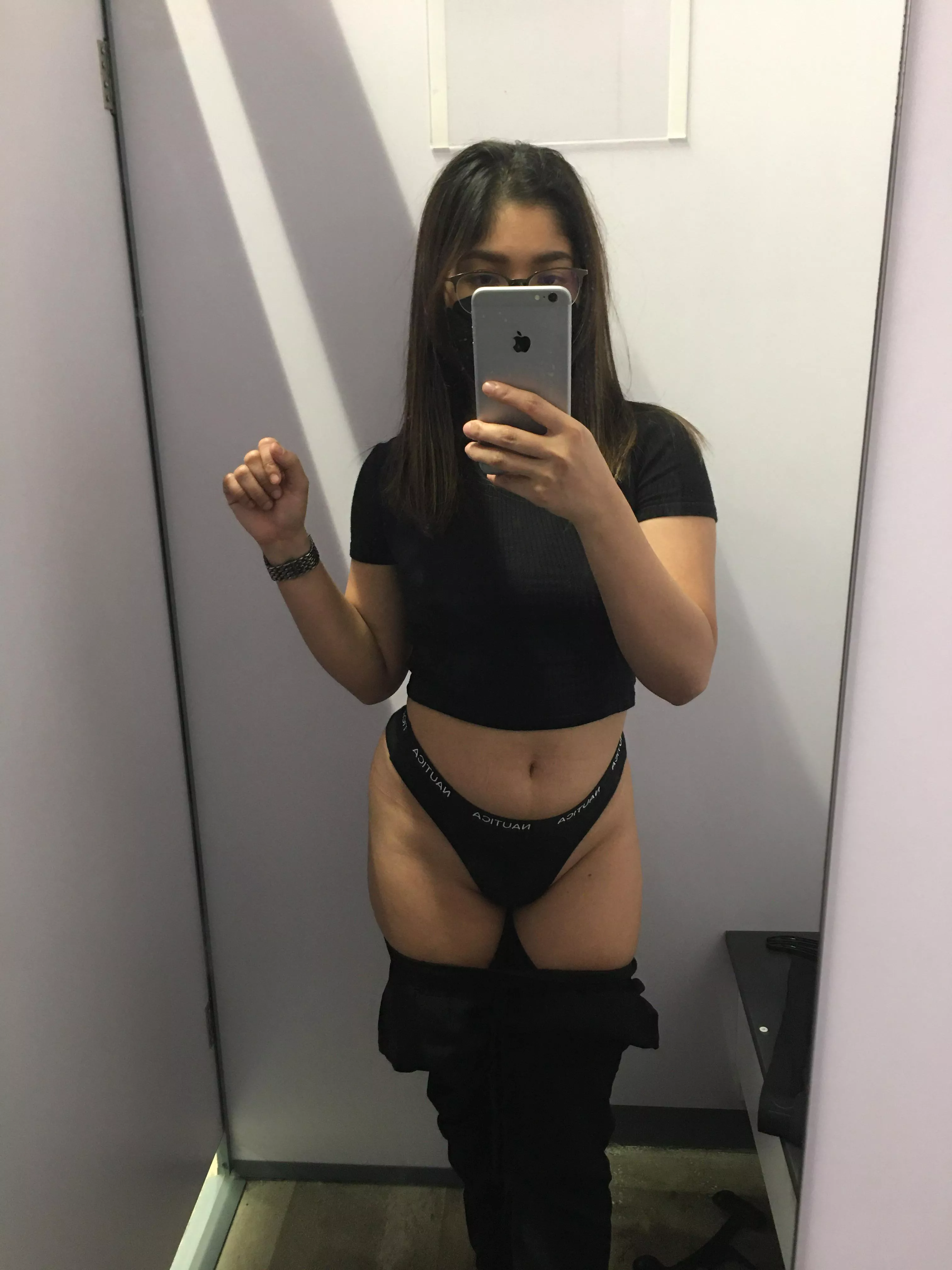 Wanna see more …should I drop my panty? posted by TinyAsianDoll18