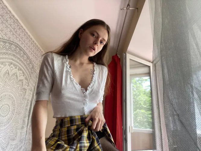 Wanna see up my skirt?😈 by MermaidsDreams