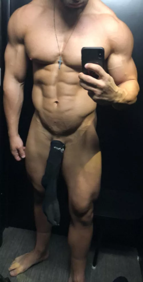 Wanna see what’s under the sock? by thehungstallion