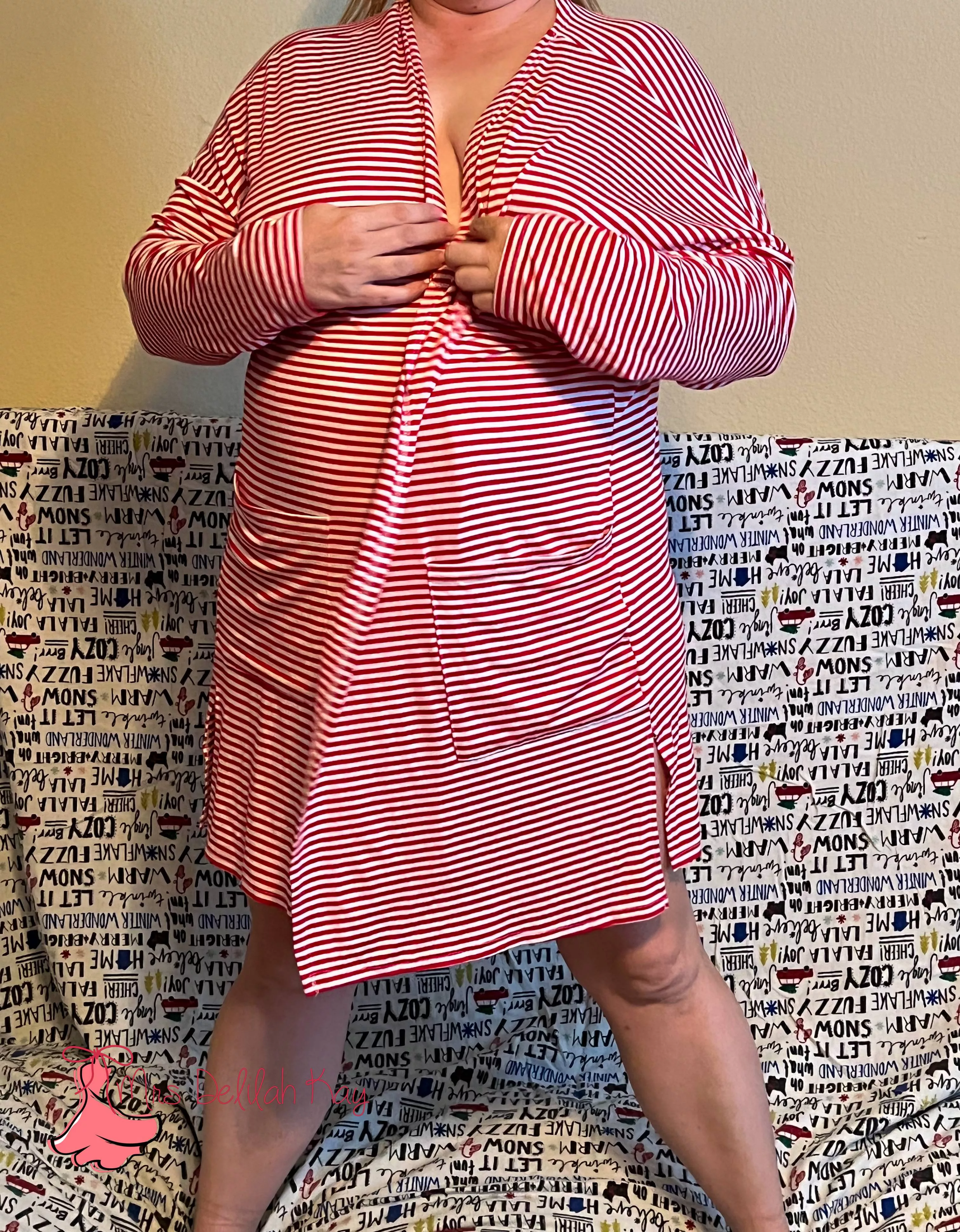 want to know what's under my cardigan? posted by mrsdelilahkay