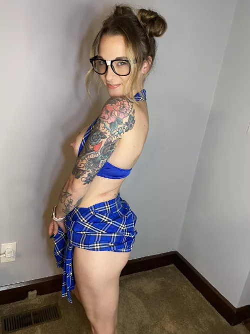 Want to watch me slip it off ? by tattedandtasteful